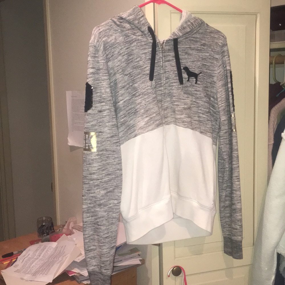 “pink” zip up sweatshirt